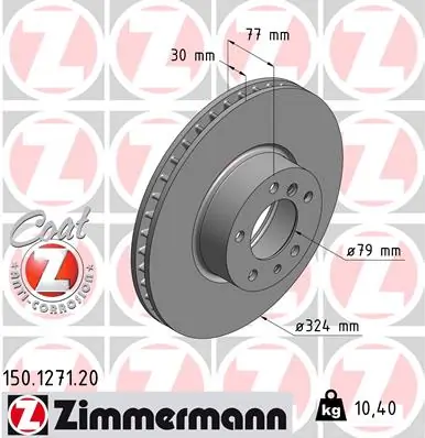 BMW · 7 (E32) · FREN DİSKİ - ZIMMERMANN - 150.1271.20