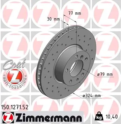 BMW · 7 (E32) · FREN DİSKİ - ZIMMERMANN - 150.1271.52