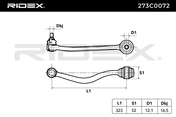 BMW · 5 (E28) · BUGİ KOLU, TEKERLEK BAĞLANTISI - RIDEX - 273C0072