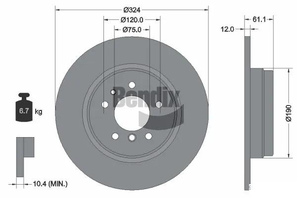 BMW · 8 (E31) · FREN DİSKİ - BENDIX BRAKİNG - BDS1840