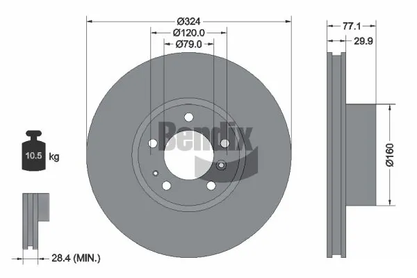 BMW · 7 (E32) · FREN DİSKİ - BENDIX BRAKİNG - BDS1872