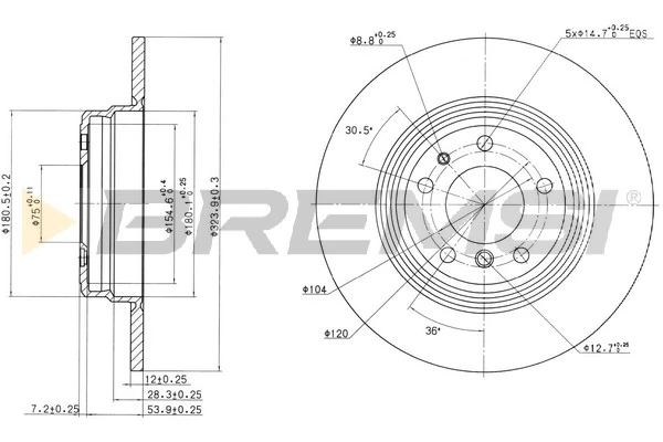 BMW · 8 (E31) · FREN DİSKİ - BREMSI - CD6553S