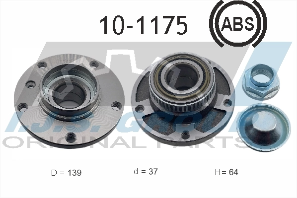 BMW · 5 (E34) · TEKERLEK YATAĞI SETİ - IJS GROUP - 10-1175