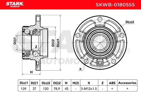 BMW · 3 (E36) · TEKERLEK YATAĞI SETİ - STARK - SKWB-0180555